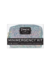 Pinch Provisions Moonstone Glitter Minimergency Kit Includes 17 TravelSized Cosmetic Essentials Convenient for Purses Emergency Beauty Accessories Gifts for Holidays Birthdays