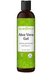 Sky Organics Aloe Vera Gel for Body ColdPressed to Cool Hydrate Soothe 8 fl Oz