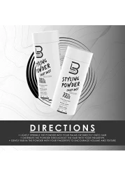 L3 Level 3 Travel Styling Powder Small 018 oz for Travel Natural Look Mens Powder Sample Styling Powder