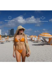 Carroten Gold Shimmer Intensive Tanning Gel SPF0 + Spatula - Shimmering Pearls Accelerates the Tanning Process