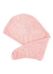 كاسالفي منشفة شعر بتصميم توربان مع إغلاق بزر