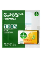 ديتول فريش قالب صابون مضاد للبكتيريا أبيض 120 غرام حزمة من 4