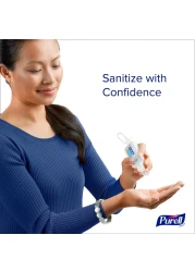 PurellAdvanced Hand Sanitizer Variety Pack Naturals and Refreshing Gel 1 Fl Oz Travel Size FlipCap Bottle with Jelly Wrap Carrier Pack of 8 390009ECSC