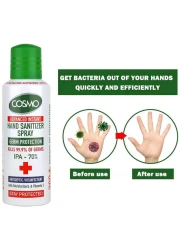 Cosmo Advanced Instant Hand Sanitizer Spray - 200ml, Pack Of 10