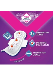 نانا نايت ماكسي فوط صحية بأجنحة طويلة جدا وسميكة 22 فوطة