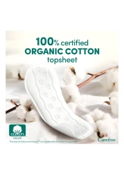 Carefree Organic Cotton Normal Unscented 30 Pantyliners White