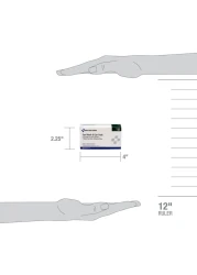 PhysiciansCare 5Piece Eye Wash Kit with Oval Eye Pads First Aid Adhesive Strips Emergency Eye Rinse