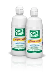 OptiFree Replenish MultiPurpose Disinfecting Solution with Lens Case Twin Pack 10Fluid Ounces Each 2 CountPack of 1