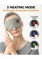 Aroma Season Heated Eye Mask, Heated Eye Compress for Dry Eyes Stye Blepharitis MGD and Blepharitis, Moist Heat Treatment to Unclog Lacrimal Glands