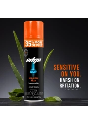 EdgeShaving Gel for Men 95oz 2 Pack Mens Shave Gel with Aloe Mens Shaving Cream Sensitive Skin Shave Gel Moisturizes Protects and Soothes