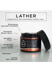 Shaving Cream for Men 4 oz, Almond, prevents shaving irritation and razor burn, generates a rich lather for a soft, silky, Smoothest Shave