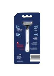 دوركو بيس4 ماكينة حلاقة رجالية قابلة للإستعمال مرة واحدة تحتوي على 4 شفرات.