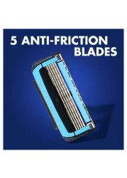 جيليت بروشيلد 5 تشيل تعبئة شفرات لماكينة الحلاقة 4 قطع