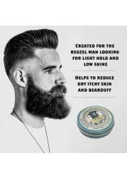 Reuzel Wood and Spice Beard Balm AllInOne Treatment for a Fresh Polished Beard Conditioning Sculpting and Shaping Moisturizer with Shea Butter and Argan Oil Woody Spice Fragrance