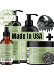 Mielle Organics Rosemary Mint Strengthening Growth Collection Rosemary Hair Oil, Shampoo, Hair Mask, Styling Cream And Scrubber For Hair Growth,Protection And Treatment 994ml