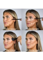 W7 Lift Sculpt Cream Contour Kit Concealing Highlighting Contouring Makeup Palette StepbyStep Instructions Included