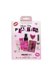 Revolution Beauty Mean Girls x Revolution The Plastics Mini Set Makeup Gift Set with Liquid Blush Lip Gloss Spray Eyeshadow Vegan CrueltyFree