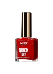 Kiss Quick Dry Nail Polish QP04 Ready Set Red 13ml