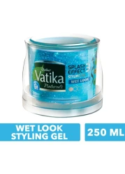 Dabur Vatika Naturals Wet Look Splash Effect Styling Hair Gel Blue 250ml