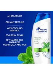 Head &amp; Shoulders Menthol Refresh Anti-Dandruff Shampoo White 400ml+200ml
