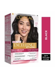 L'Oreal Paris Excellence Creme Triple Care Permanent Hair Colour 1.0 Black