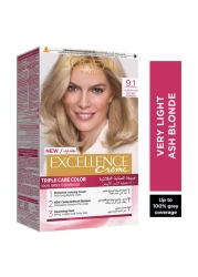 L'Oreal Paris Excellence Cream Triple Care Permanent Hair Colour 9.1 Very Light Ash Blonde