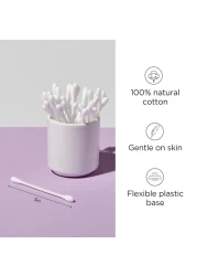 Diane Cotton Swabs 375 ct 1Pack Super Soft for Sensitive Skin Gentle on Face Makeup and Beauty Applicator Nail Polish Removal 3 inches long for Beauty Personal Care Crafts