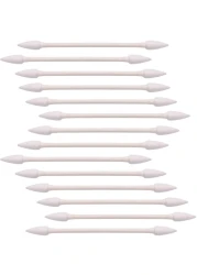 Pointed Cotton Swabs Compatible with Q Tips Double Precision Tips Cotton Buds with Cardboard Stick for Makeup 400pcs