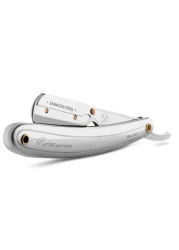 Parker Mens SR1 Stainless Steel Straight Edge Razor With 5 Parker Platinum Blades