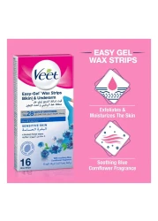 Veet Ready To Use Wax Strips Red 20 PCS
