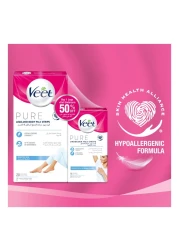 Veet Pure Whole Body 40 PCS And Underarm Wax Strips White 16 PCS
