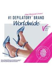 VEET Professional 2 Minute Hair Removal Cream For All Skin Types with Shea Butter Effective Full BikiniPubic Hair Removal Gel Dermatologically Tested 135 FL OZ Bottle wSpatula Purple