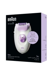 Braun Silk-Epil 3 Epilator SE 3000 White And Purple