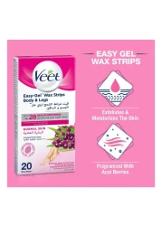 Veet Normal Skin Easy Grip Wax Strip 20 PCS