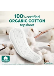 Carefree 100% Organic Cotton Liners Dermatologically Tested Fragrance Free Normal Size 30 Liners