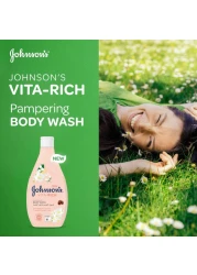 Johnson's Pampering Body Wash 400ml+250ml
