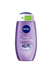 NIVEA Shower Gel Body Wash Fresh Powerfruit Antioxidants Blueberry Scent 250ml Pack of 2