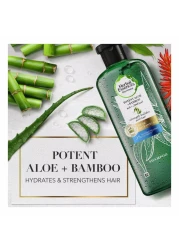 Herbal Essences Hair Strengthening Sulfate Free Potent Aloe Vera + Bamboo Natural Shampoo for Dry Hair And Hair Hydrate 400ml