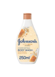 Johnson's Vita-Rich Smoothies Comforting Yogurt Honey And Oats Body Wash White 400ml+250ml