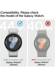 Spigen Rugged Armor designed for Samsung Galaxy Watch 7 44mm case cover (2024) - Matte Black