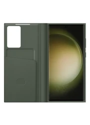 Samsung Smart View Wallet Case For Galaxy S23 Ultra Green