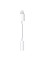 Apple Lightning To 3.5mm Headphone Jack Adapter White