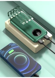 Yeasha,20000mAh Power Bank 10000mAh Powerbank Fast Charging Dual USB Type C External Battery Portable Charger For iPhone 12 Xiaomi Mi