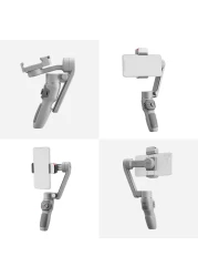 Zhiyun Smooth-Q3 Handheld 3-Axis Smartphone Gimbal Stabilizer Portable Phone Vlog Gimbal Max, 280G Payload Built-In Battery Led Fill Light Supports Gesture Control Ultra Wide Angle Zoom Smartfollow