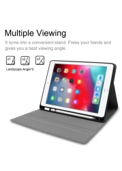 KKmoon - BT Wireless Keyboard Case Cover Protective Case Portable Keyboard for iPad Air1/2 iPad Pro 9.7/iPad 9.7（2017/2018）(Black-Black)