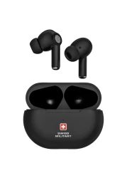 Swiss Military Delta 5 Truly Wireless Bluetooth In-Ear Earbuds Black