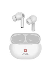 سويس ميليتاري دلتا 5 سماعات أذن لاسلكية بلوتوث داخل الأذن - أبيض