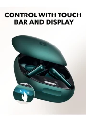 Soundcore Liberty 4 Pro by Anker Wireless Earbuds, 7-Sensor and Real-Time Adaptive Noise Cancelling, 2× Faster Charging, Studio-Level Hi-Fi Music (Green)