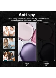 Honor X9c Screen Protector, 3D Curved Tempered Glass, Anti-Spy, 9H Hardness, Full Coverage, Anti-Fingerprint