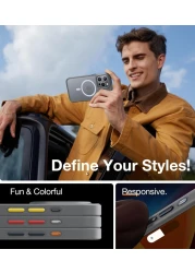 Torras Guardian Magnetic Series Designed for iPhone 15 Pro Max Case, [Military Grade Drop Tested] [Compatible with MagSafe] Slim Case for iPhone 15 Pro Max Phone Case, Natural Titanium